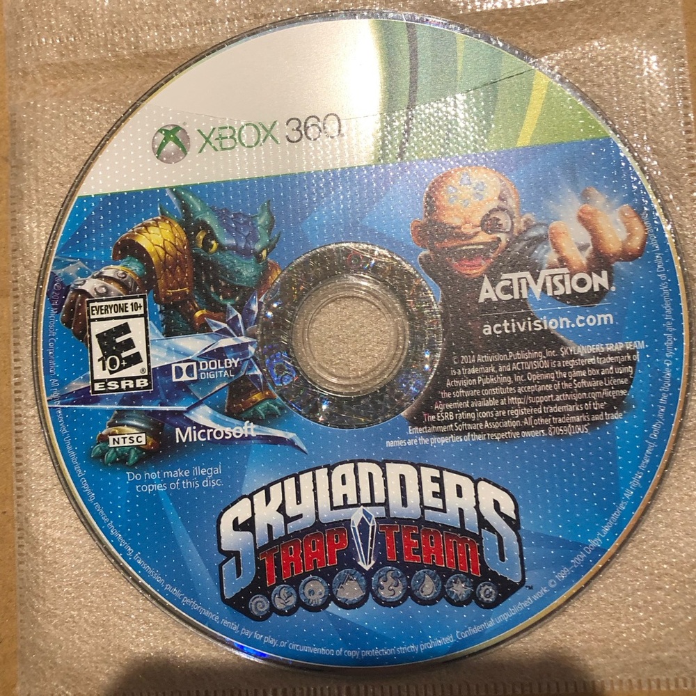 3/$40 Skylanders Trap Team for Xbox 360 - Disc Only